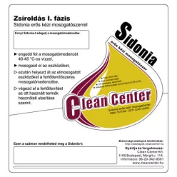 Clean Center Sidonia-strong I. fázis kísérőmatrica