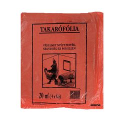Takarófólia vékony piros 4X5m
