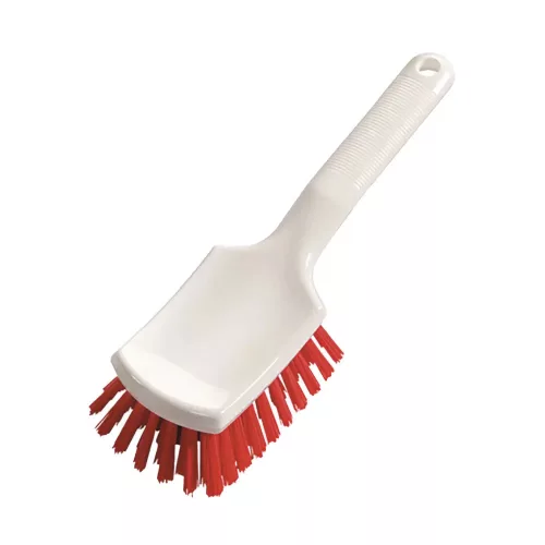 Diversey rövidnyelű súrolókefe, kemény 260x735 mm, 35 mm-es sörtékkel - Piros