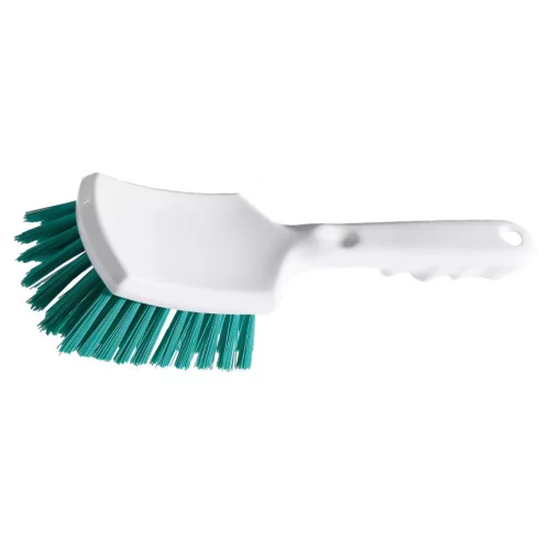 Diversey rövidnyelű súrolókefe, közepes, 260x735 mm, 35 mm-es sörtékkel - Zöld