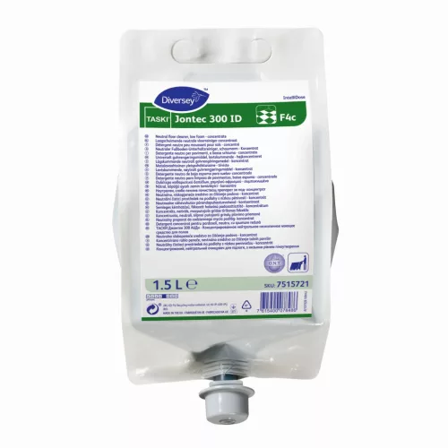 TASKI Jontec 300 ID F4c 1.5L - Semleges kémhatású, fékezett habzású padozattisztító koncentrátum