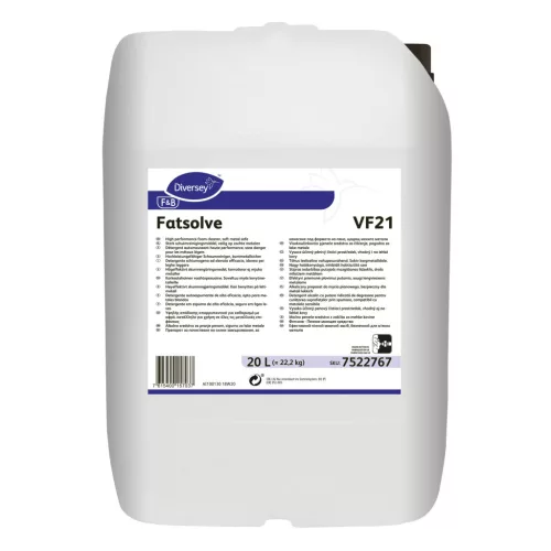 Fatsolve VF21 20L - Nagy hatékonyságú, inhibiált habtisztító szer