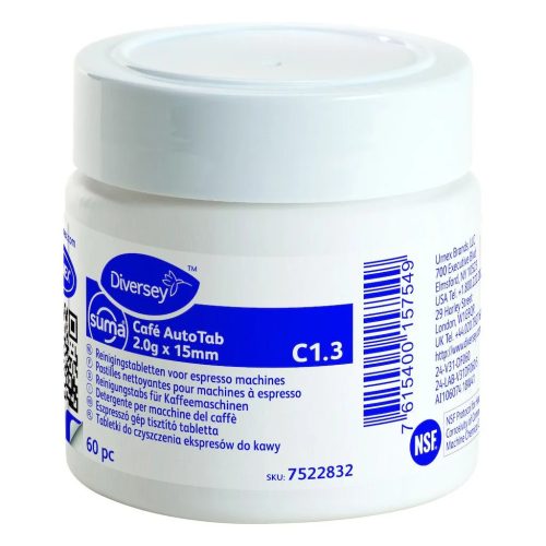 Suma Café AutoTab 2.0g x 15mm C1.3 60db - Eszpresszógép-tisztító tabletta