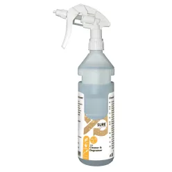   SURE Cleaner & Degreaser üres flakon, 750 ml, Sure Cleaner&Degreaser felirattal