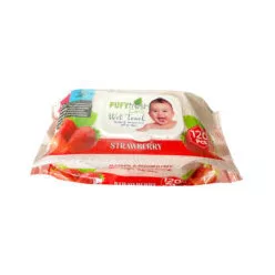 Pufy Fresh nedves törlőkendő 120db/csg strawberry