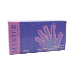   Gumikesztyű Maxter nitril PÚDER NÉLKÜLI "L" 200db/doboz, 10doboz/karton