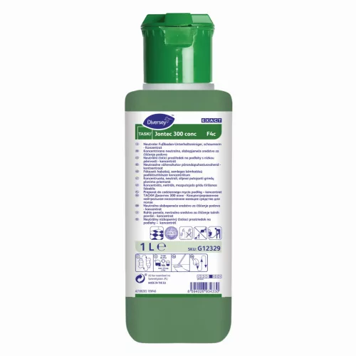 TASKI Jontec 300 conc F4c 1 L - Alacsony habzású, semleges kémhatású padozattiszítószer
