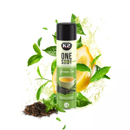 K2 ONE SHOT GREEN TEA 600ml - Légfrissítő szagsemlegesítővel