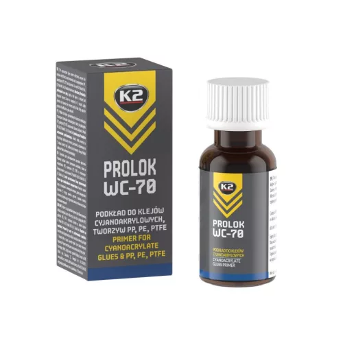 K2 PROLOK WC-70 20ml alapozó - cionakrilát ragasztók & PP, PE, PTFE