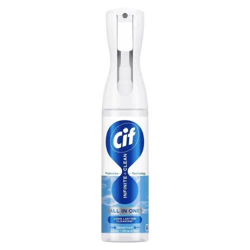 Cif Infinite+Clean All in One tisztítóspray 280ml Sensitive Lótuszvirág & Ásványi só