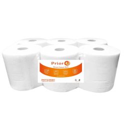   PRIOR Papírtörlő MIDI 2r., fehér, 19cm, 100m/tekercs, 6 tekercs/karton, 52 karton/raklap