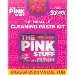   The Pink Stuff Miracle tisztítószett (Pink Stuff tiszítópaszta 850g + Pink Stuff Dual Sqeezy Dual szivacs)