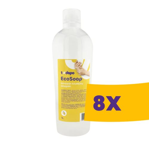 T-Depo EcoSoap bőrbarát folyékony szappan 1000ml (Karton - 8 db)