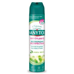   Sanytol Fertőtlenítő Légfrissítő és Szagtalanító; Levegő, felületek & textíliák – Menta