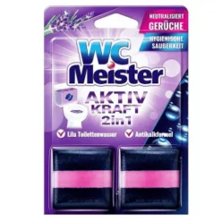 WC Meister tartálytabletta, 2x50g, levendula