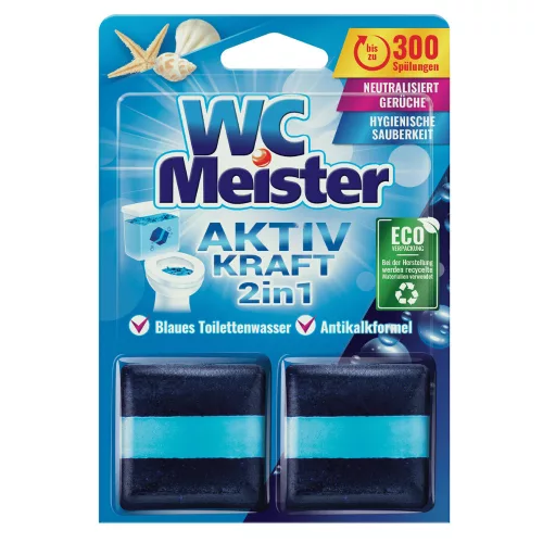 WC Meister tartálytabletta, 2x50g, ocean