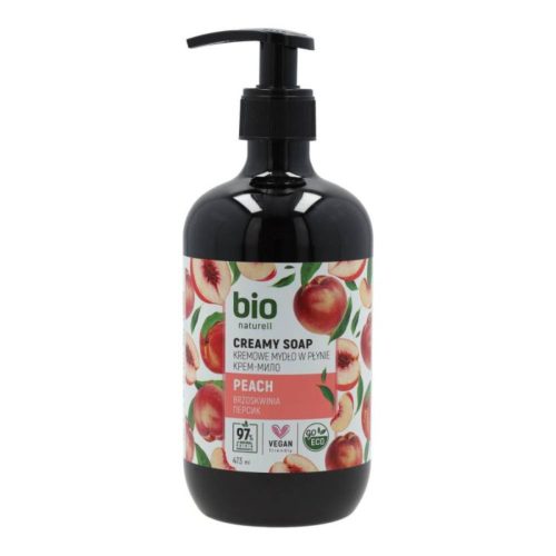 Bio Naturell krémszappan, pumpás, Őszibarack, 946ml
