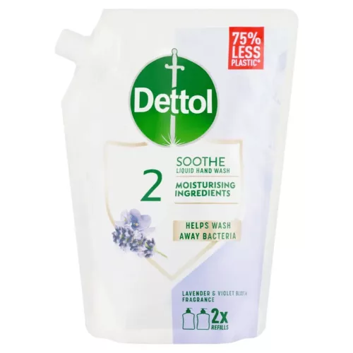 Dettol kézmosó gél UTÁNTÖLTŐ, nyugtató/levendula illattal, 500ml