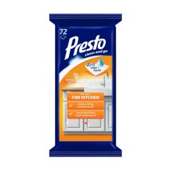 PRESTO nedves törlőkendő Konyhai 72db/cs (8cs/karton) 
