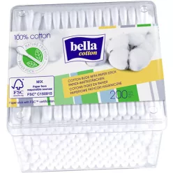   Bella Cotton fültisztító pálcika papír pálcikával (200 db)