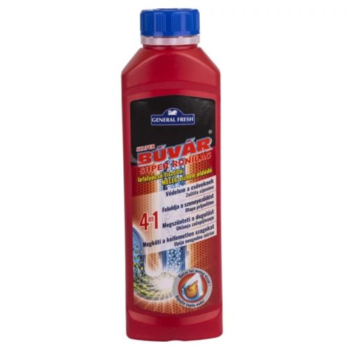 Szuper Búvár lefolyócső tisztító, meleg vízben oldódó 400ml (12db/karton)