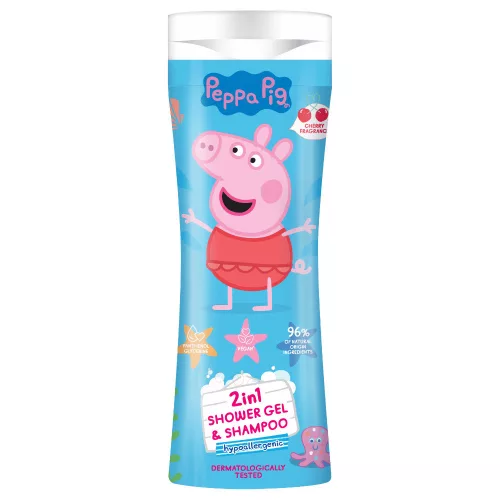 Peppa malac 2in1 tusfürdő és sampon 300 ml - hipoallergén