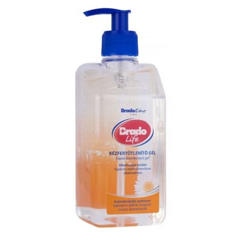 Bradolife kézfertőtlenítő gél 500ml (10db/karton) KAMILLÁS