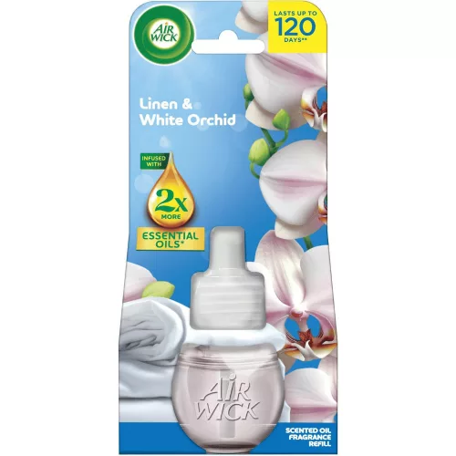 Air Wick elektromos illatosító utántöltő 19ml Linen & White Orchid