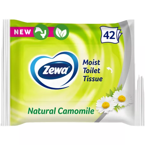 Zewa nedves toalettpapír Natural Camomile 42db/csomag