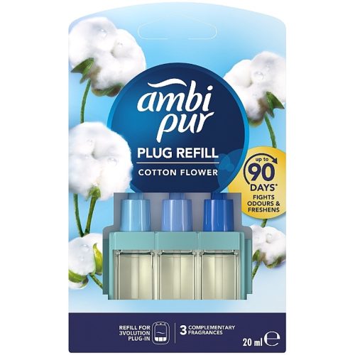 Ambi Pur 3volution utántöltő 20ml Cotton Flower (9db/karton)
