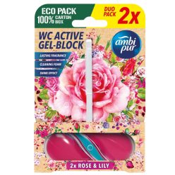   Ambi Pur Rose & Lily aktív WC illatosító 2x45g (5db/karton)