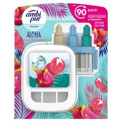   Ambi Pur 3volution készülék + utántöltő ALOHA (Dragon fruit&Lychee) 20ml (4db/csomag)