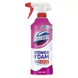   Domestos Power Foam WC és fürdőszoba tisztító hab Floral Fresh 435ml