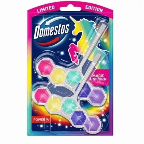 Domestos Power5 WC-frissítő blokk 2x50g Magic Unicorn