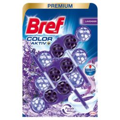   Bref Color Aktív WC tisztító, golyós Mega Pack, 3DB-os  3X50g LEVENDULA (9db/karton)