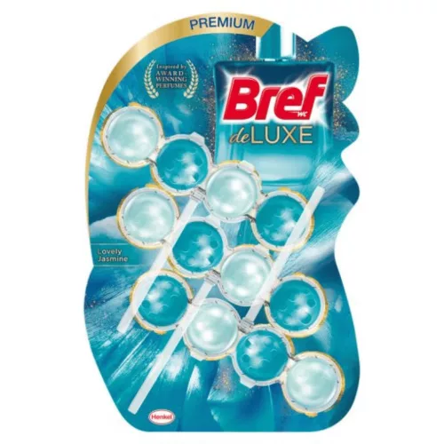 Bref Deluxe WC frissítő 3x50g, Lovely Jasmine