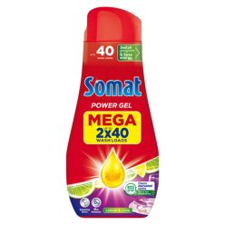 Somat All in 1 Power Gel Hygienic Freshness gépi mosogatószer gél 80 mosogatás 2 x 720 ml