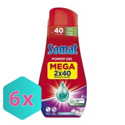   Somat All in 1 Power Gel Hygienic Freshness gépi mosogatószer gél 80 mosogatás 2 x 720 ml KARTON - 6 db